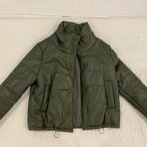 Pomander Place faux leather jacket